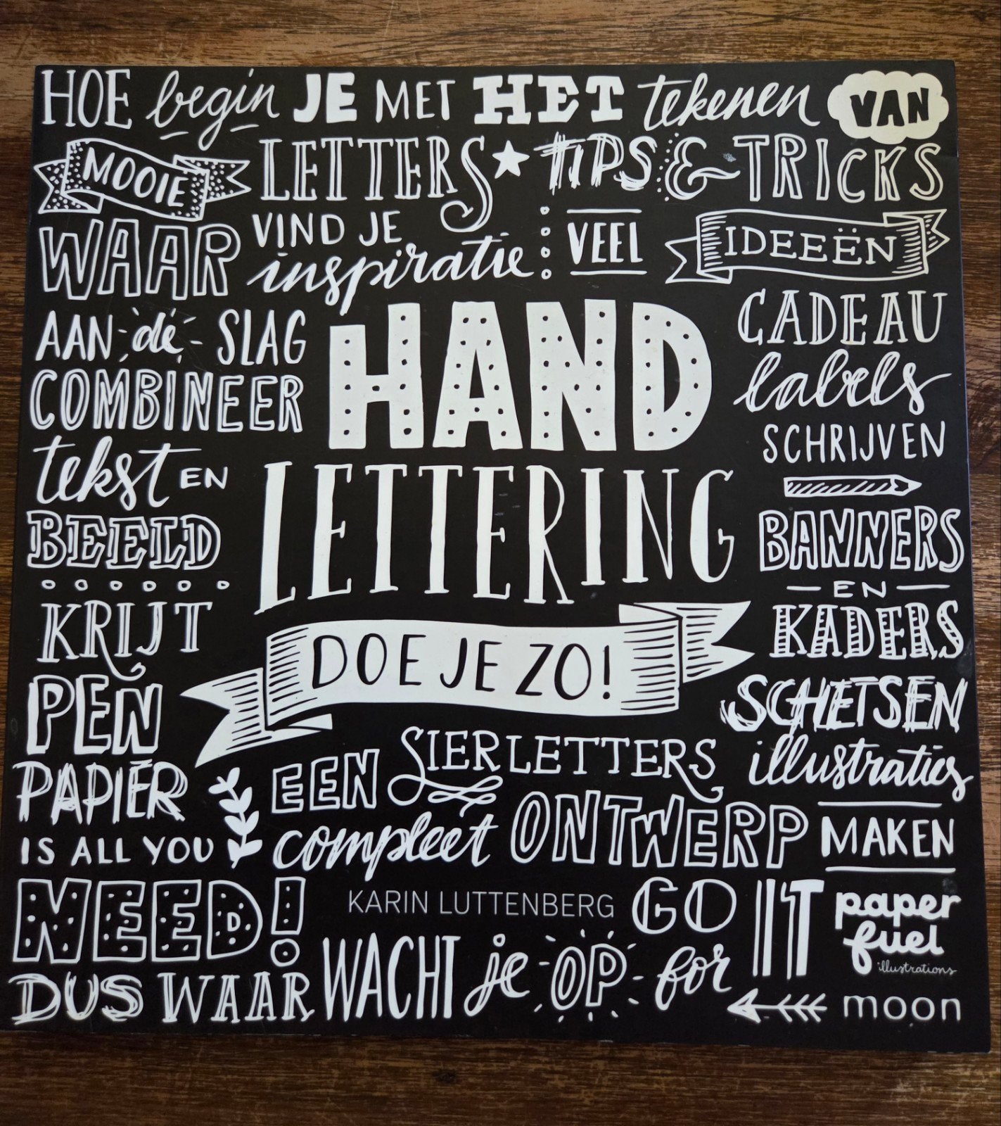 Handlettering doe je zo! - Karin Luttenberg, Verzenden, Zo goed als nieuw, Overige onderwerpen, Karin Luttenberg
