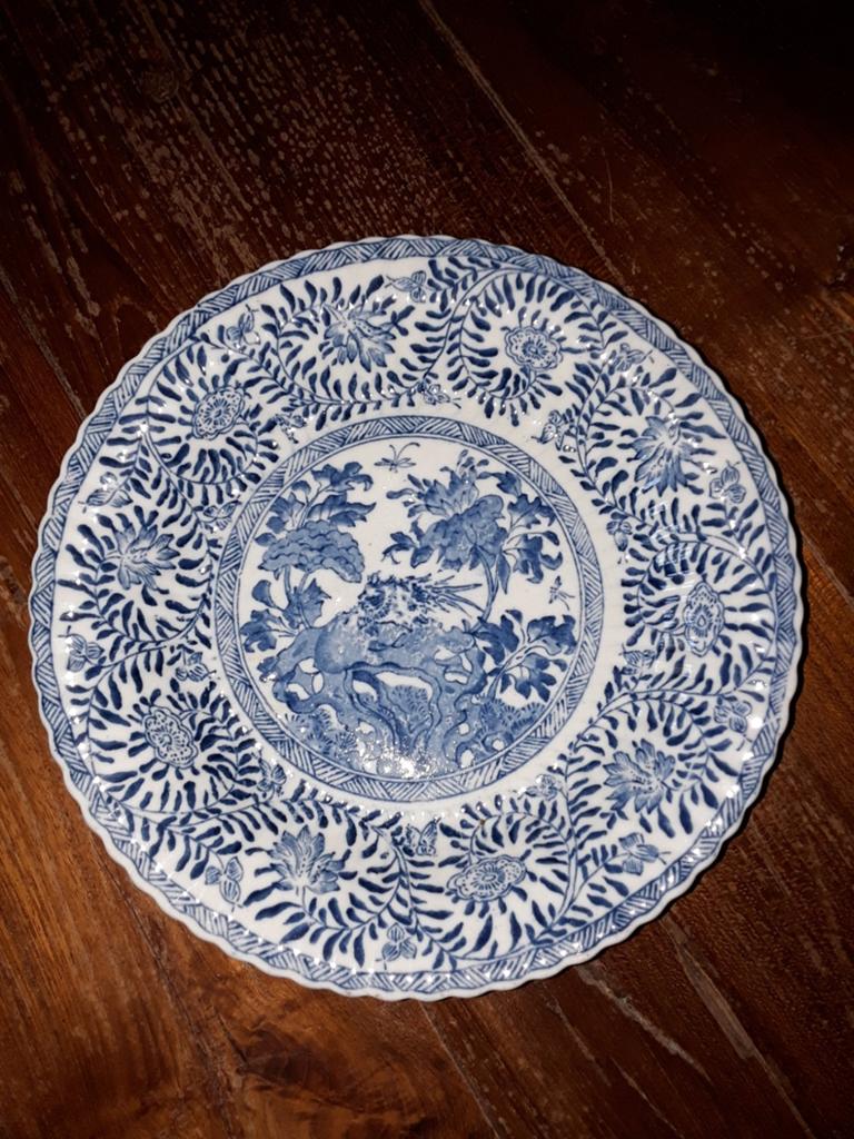 Mosa Maastricht wandbord ca 1910 Kangxi stijl, Antiek en Kunst, Ophalen of Verzenden