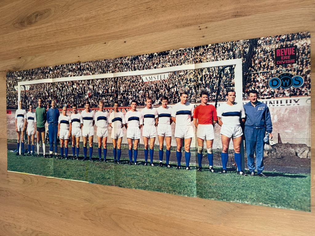 DWS - jaren 60 - uiklapposter, Ophalen of Verzenden, Overige binnenlandse clubs, Poster, Plaatje of Sticker