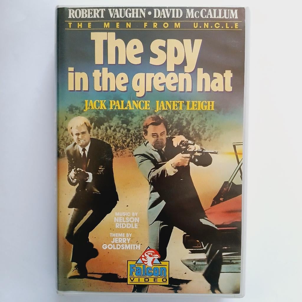 The Spy in the Green Hat - NL ex rental vhs - Falcon Video, Cd's en Dvd's, VHS | Film, Gebruikt, Actie en Avontuur, Alle leeftijden