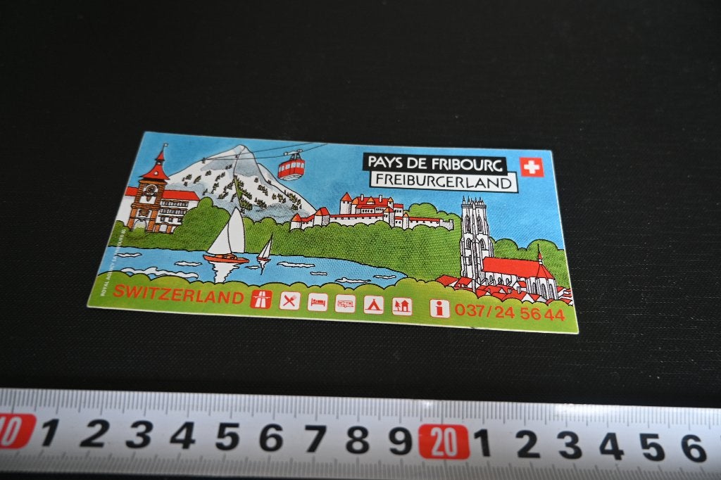 sticker Zwitserland PAYS DE FRIBOURG Freibergerland, Ophalen of Verzenden, Zo goed als nieuw