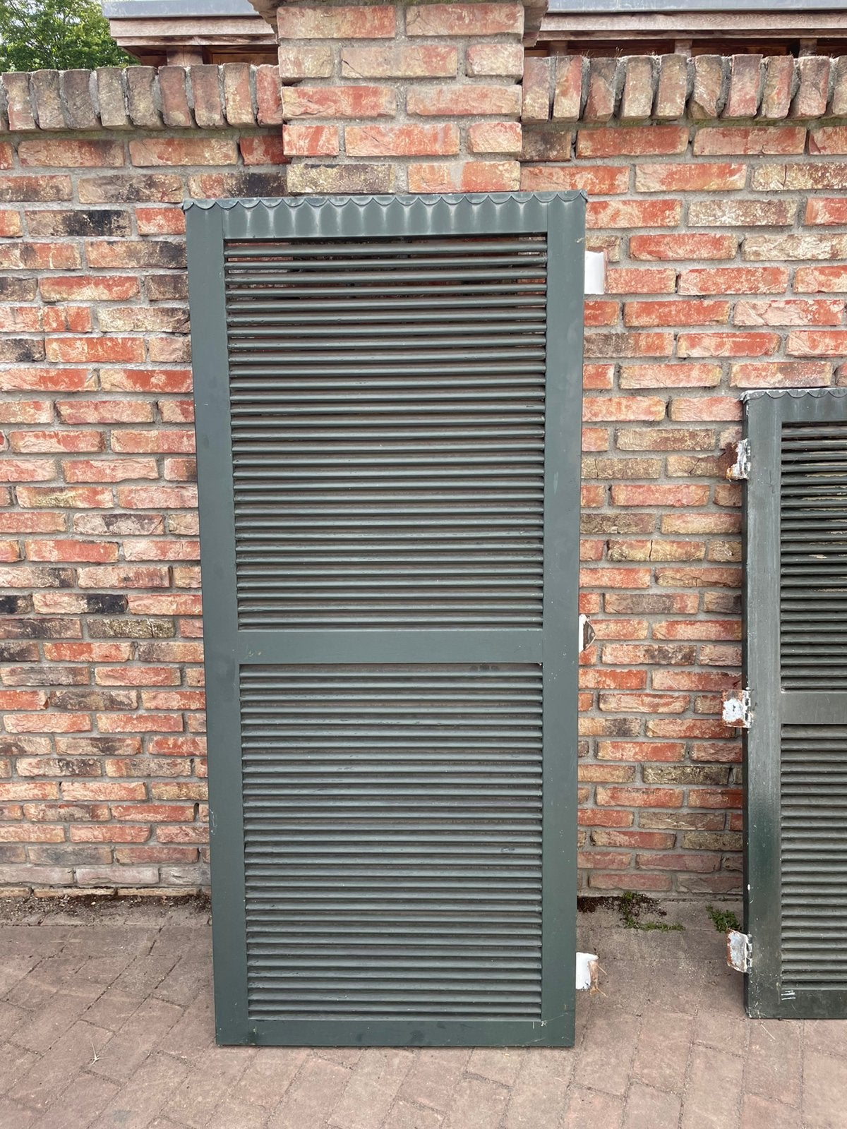 Te koop: Oude houten louvreluiken, Ophalen, Gebruikt, Minder dan 80 cm, Overige typen