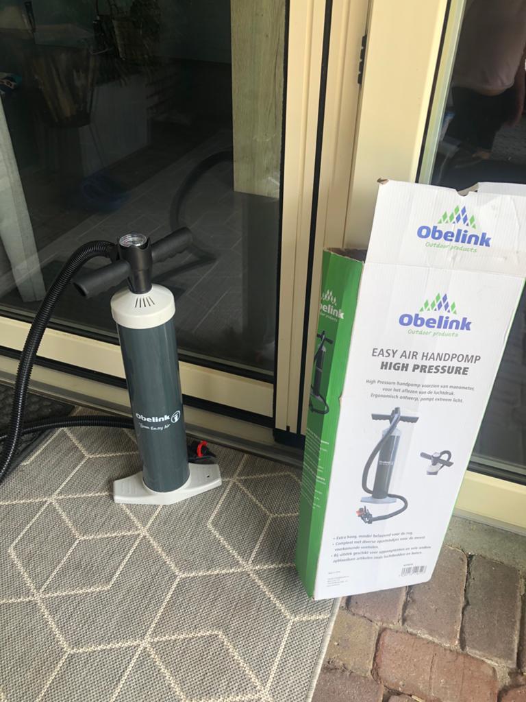 Obelink Easy Air Handpomp, Caravans en Kamperen, Ophalen, Zo goed als nieuw