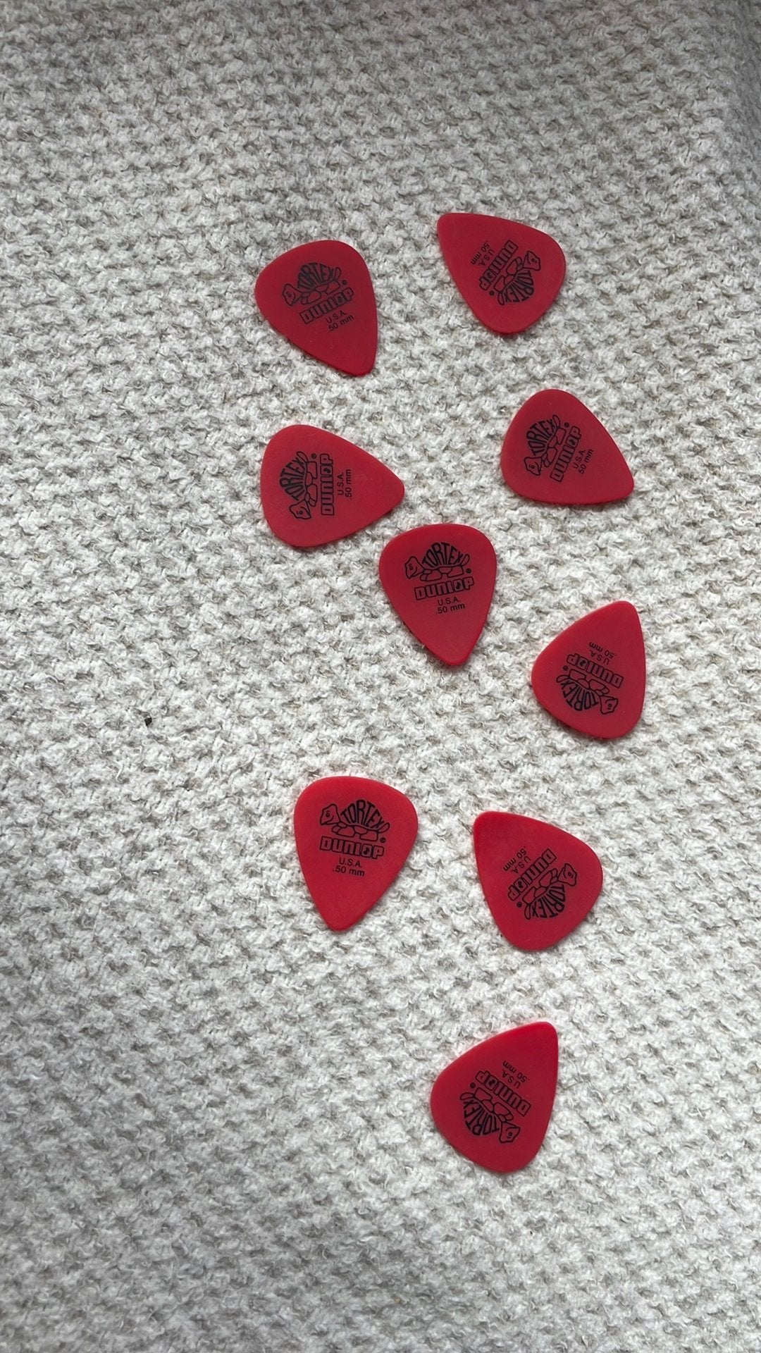 9 plectrums 0.5 mm, Ophalen, Elektrische gitaar