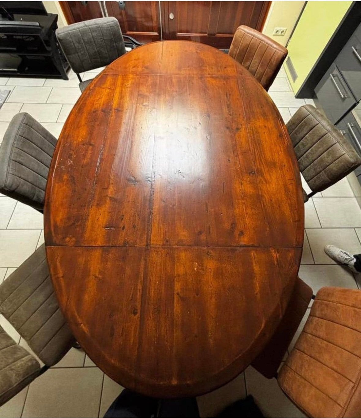 Eikenhouten tafel, Ophalen of Verzenden, Gebruikt