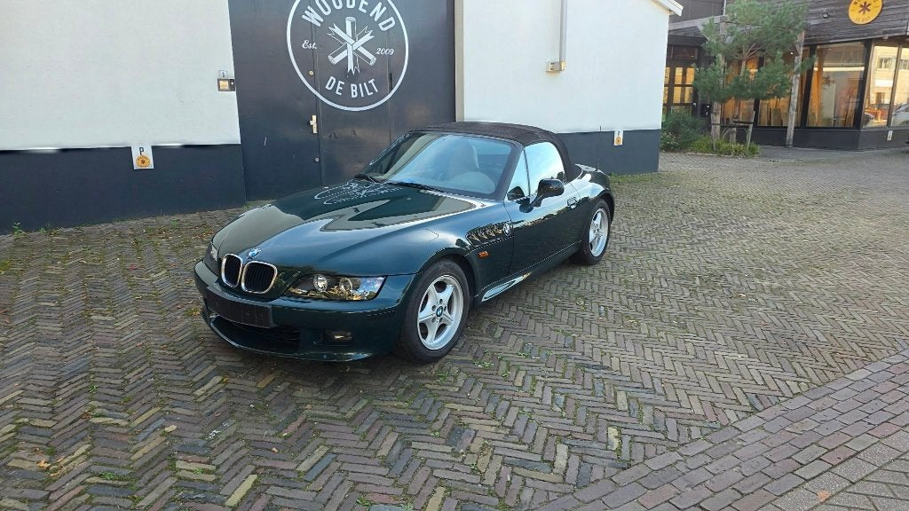 BMW Z3 1.8 Roadster 1996 Groen, Auto's, Achterwielaandrijving, Beige, 4 cilinders, Cabriolet