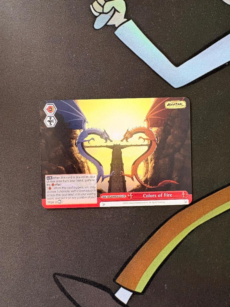 Colors of Fire - Weiss Schwarz Avatar, Ophalen of Verzenden, Zo goed als nieuw, Losse kaart