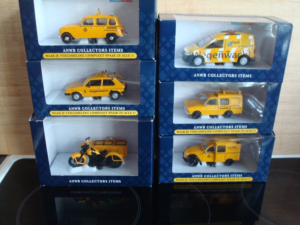 ANWB COLLECTORS ITEMS 6 X 1/43, Ophalen of Verzenden, Groter dan 1:32, Auto, Overige merken