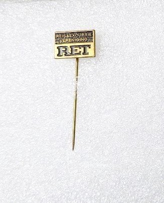 volmetaal speld RET Rotterdam Reisexcursie Vereniging, Verzamelen, Ophalen of Verzenden, Overige onderwerpen, Speldje of Pin