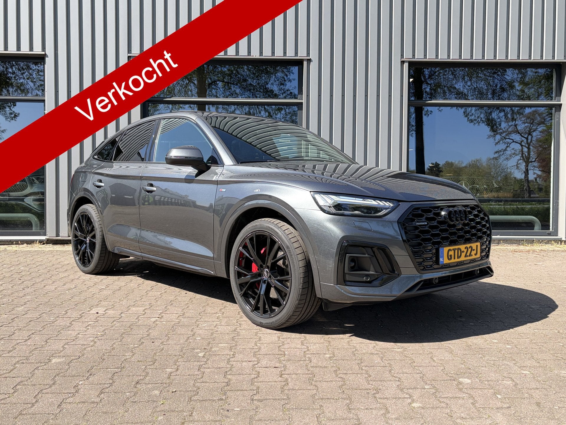 Audi Q5 Sportback 55 TFSI e S edition Panoramadak, Keyless-e, Automaat, Gebruikt, 4 cilinders, Leder en Stof