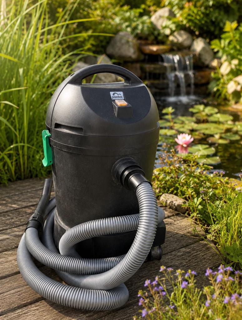 Pontec PondoMatic Vijverstofzuiger - Compact & Krachtig, Tuin en Terras, Vijver-toebehoren, Ophalen of Verzenden, Zo goed als nieuw