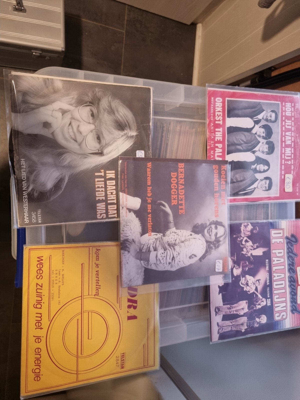 Singles van De Paladijns, Bernadette Dogger en meer, Cd's en Dvd's, Ophalen, Gebruikt, 7 inch, EP