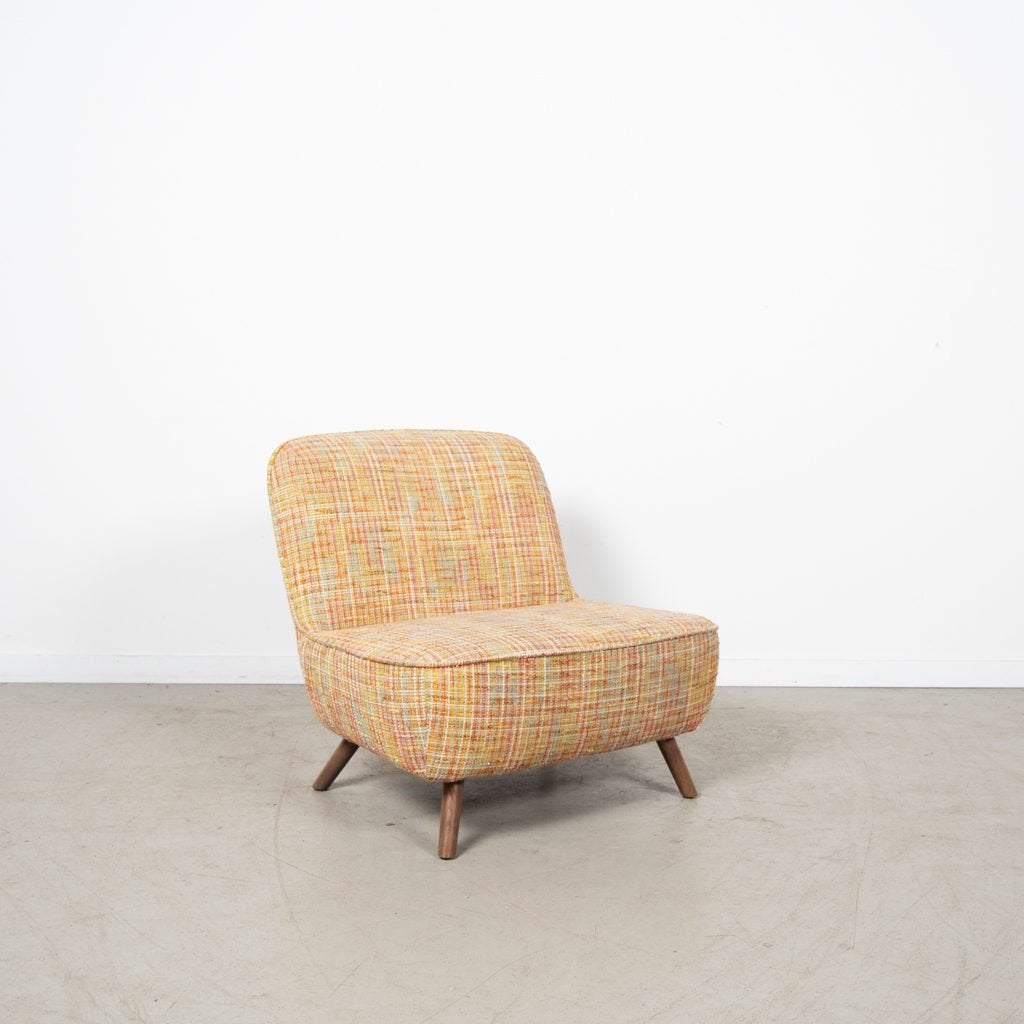 Moooi Cocktail Fauteuil Meerkleurig Geruit Stof, Huis en Inrichting, Niet ingevuld, Zo goed als nieuw, Niet ingevuld, Niet ingevuld