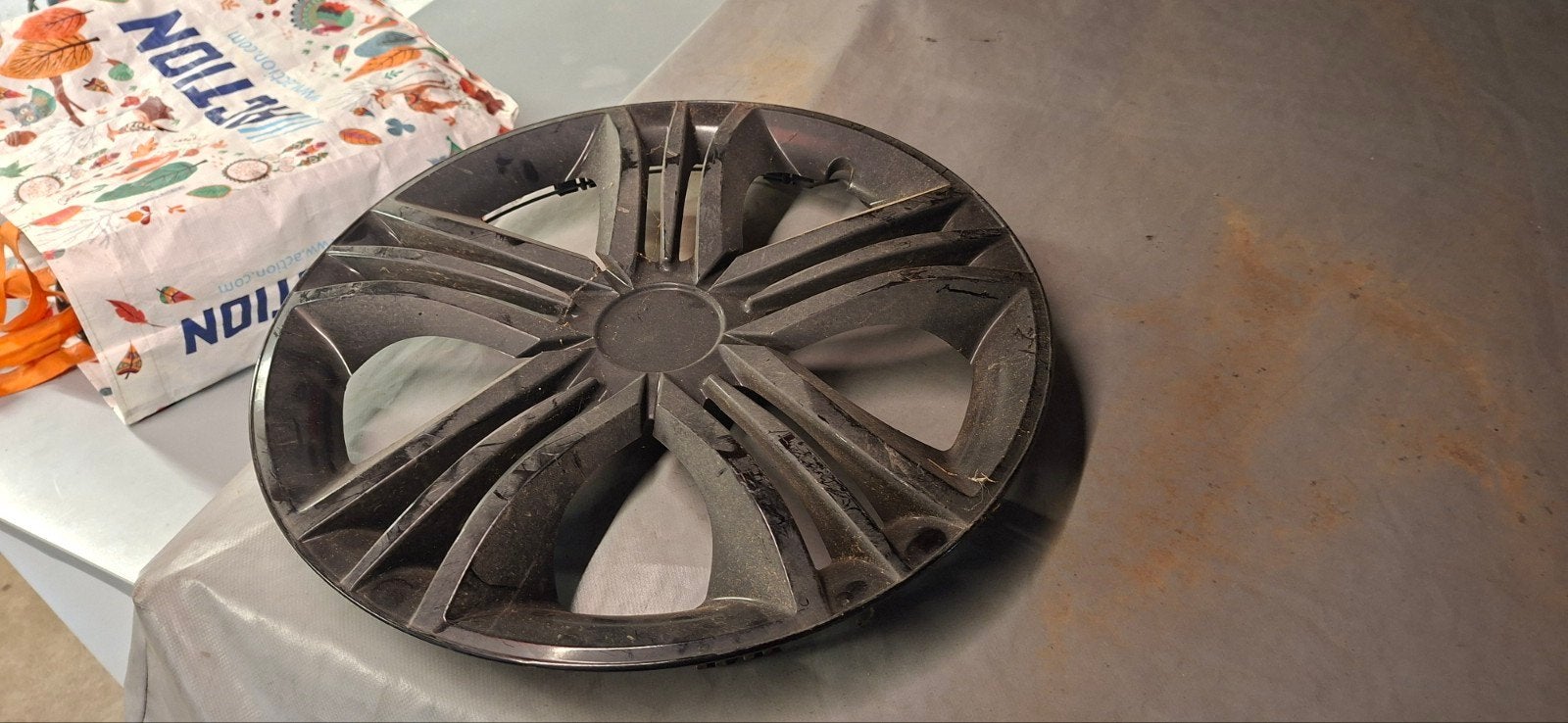wieldoppen 15 inch, Ophalen