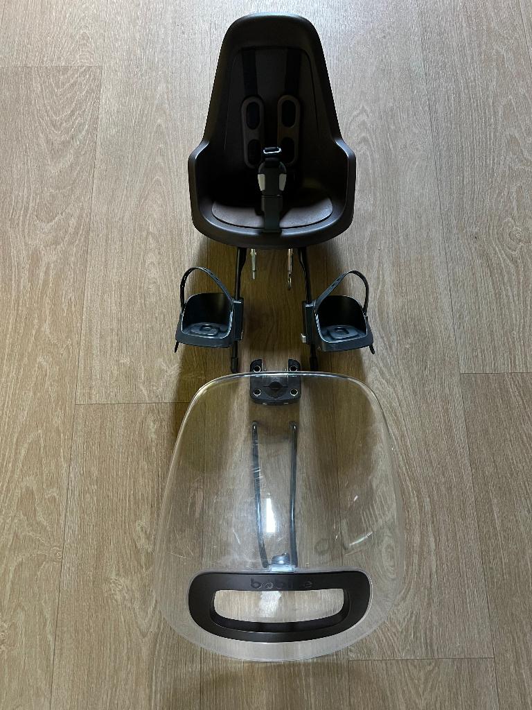 Bobike mini ONE Voorstoeltje + Montageblok + Windscherm, Ophalen, Bobike One Mini, Gebruikt, Voetsteuntjes
