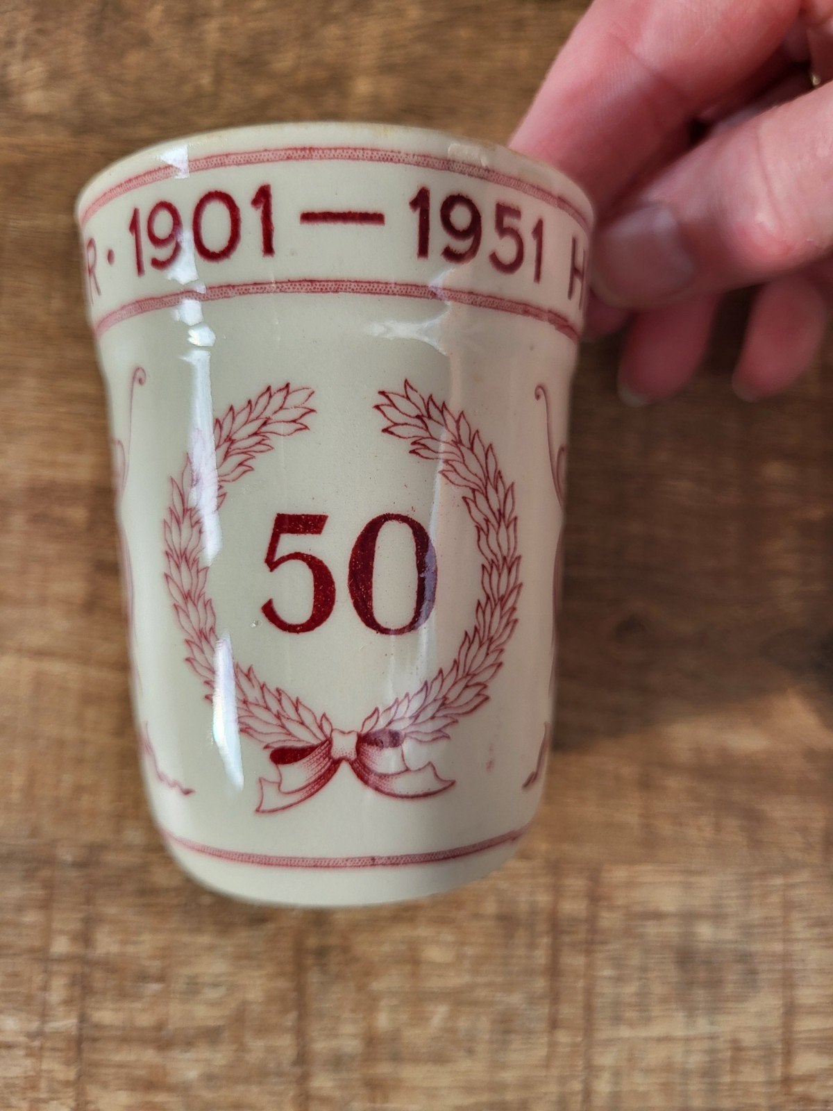 Petrus Regout Sinterklaas beker 1901-1951, Ophalen of Verzenden