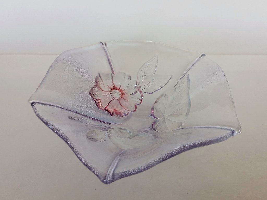 Schaal Kristal Walther Glas Vintage, Antiek en Kunst, Antiek | Glas en Kristal, Ophalen of Verzenden