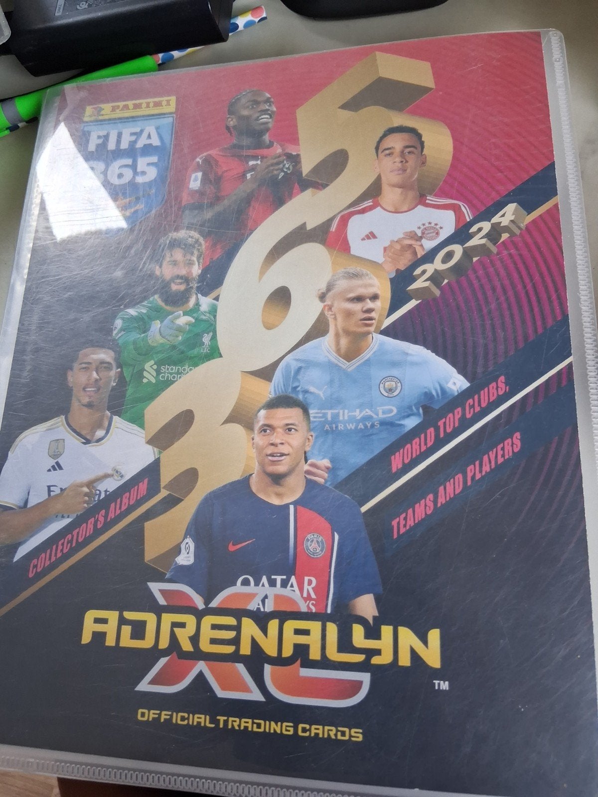 Panini adrenalyn 2024 world top clubs, Ophalen of Verzenden, Zo goed als nieuw, Meerdere kaarten, Foil