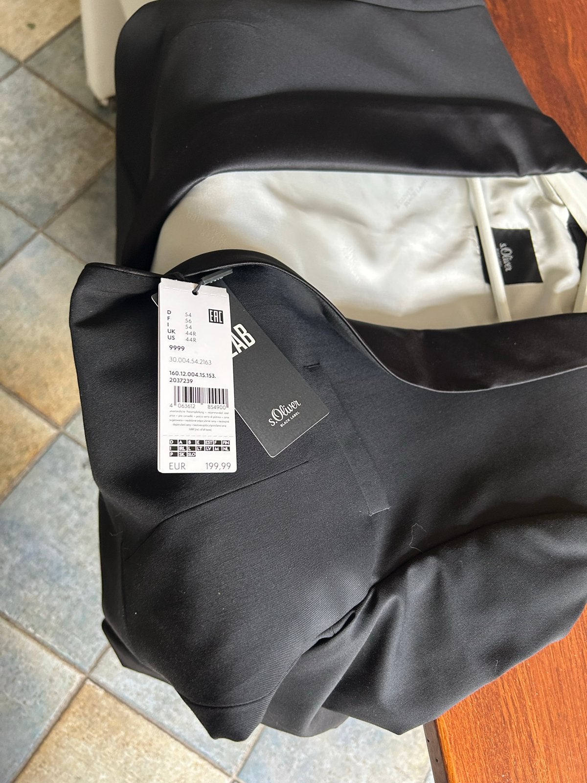 Nieuw S.Oliver Black Label colbert - Maat 44 (US 14), Ophalen, Nieuw, Overige maten, Zwart