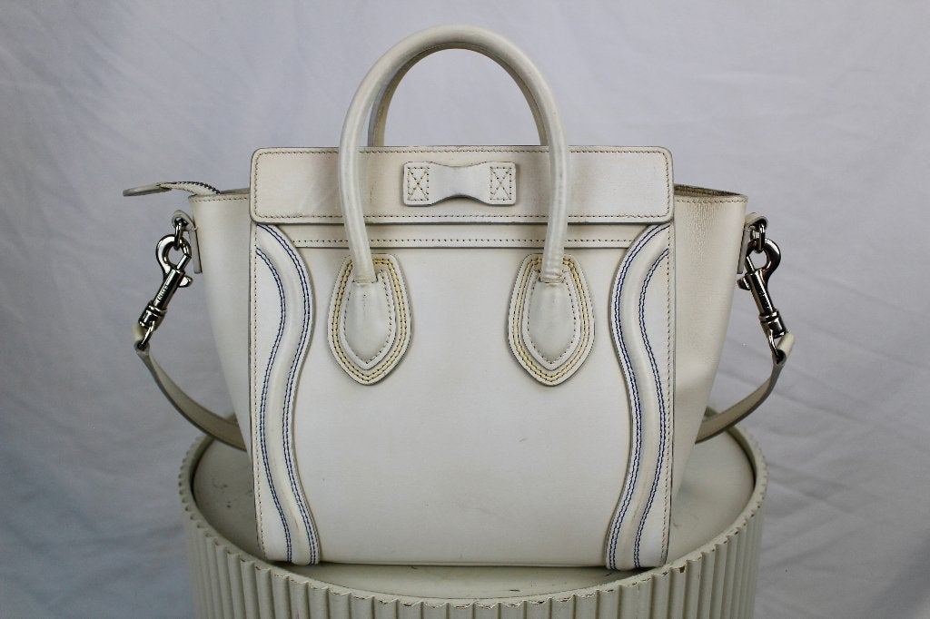Celine Nano Luggage - 1225, Overige merken, Gebruikt, Celine, Wit