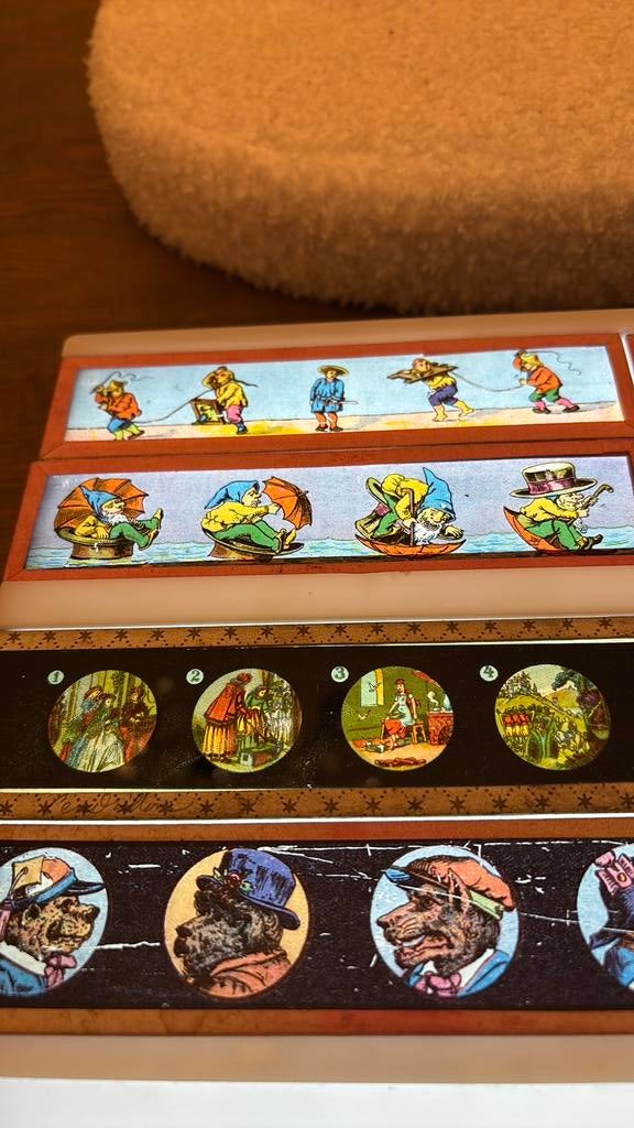 Lot glas dia’s toverlantaarn, Antiek en Kunst, Ophalen of Verzenden
