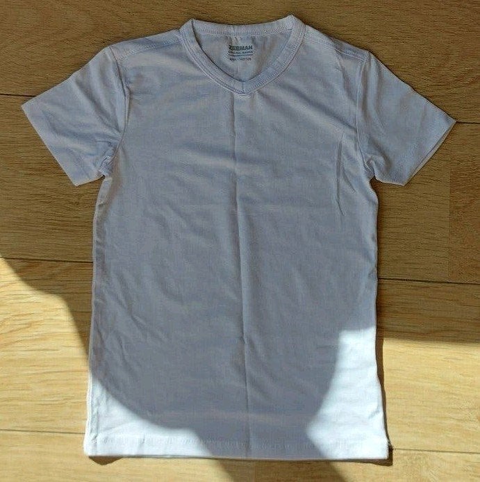 Wit Zeeman T-shirt - Maat 122/128, Zeeman, Jongen of Meisje, Nieuw, Ophalen of Verzenden