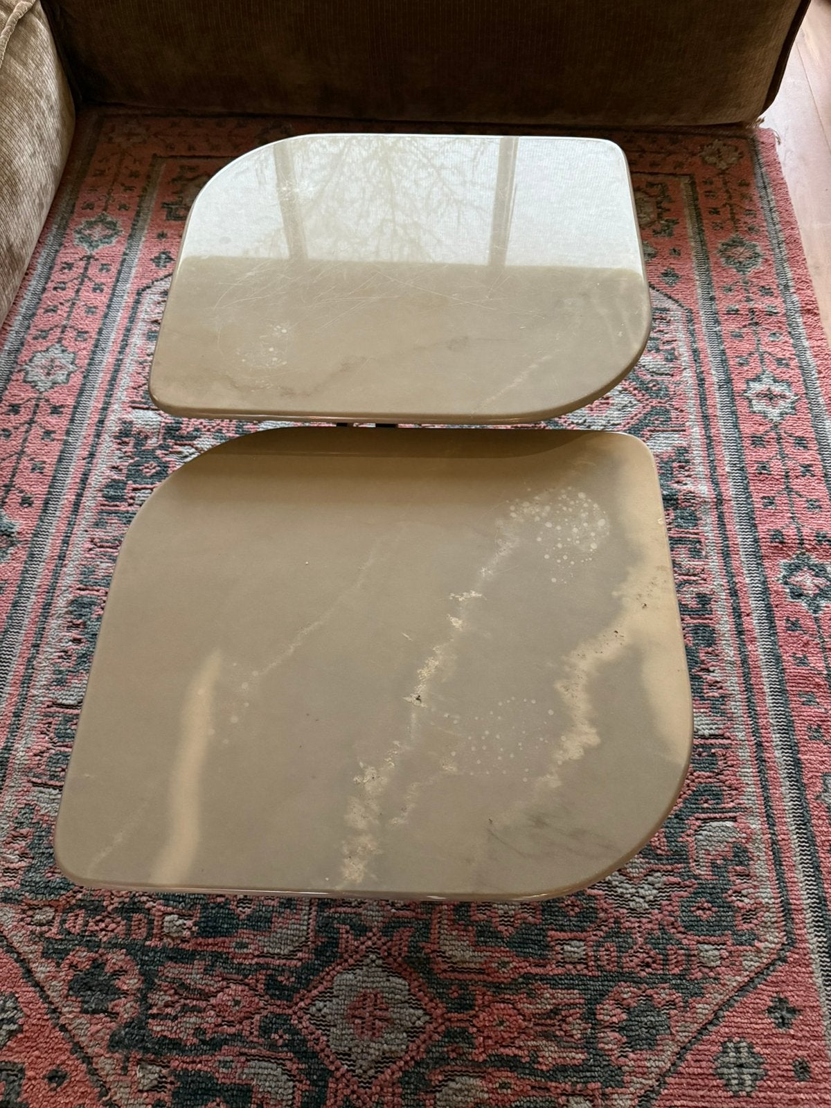 Vintage natuursteen tafel, Ophalen of Verzenden