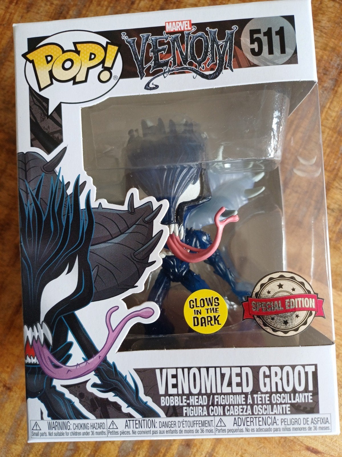 Funko Pop! Marvel Venom – Venomized Groot #511 Glows in the, Ophalen of Verzenden, Nieuw