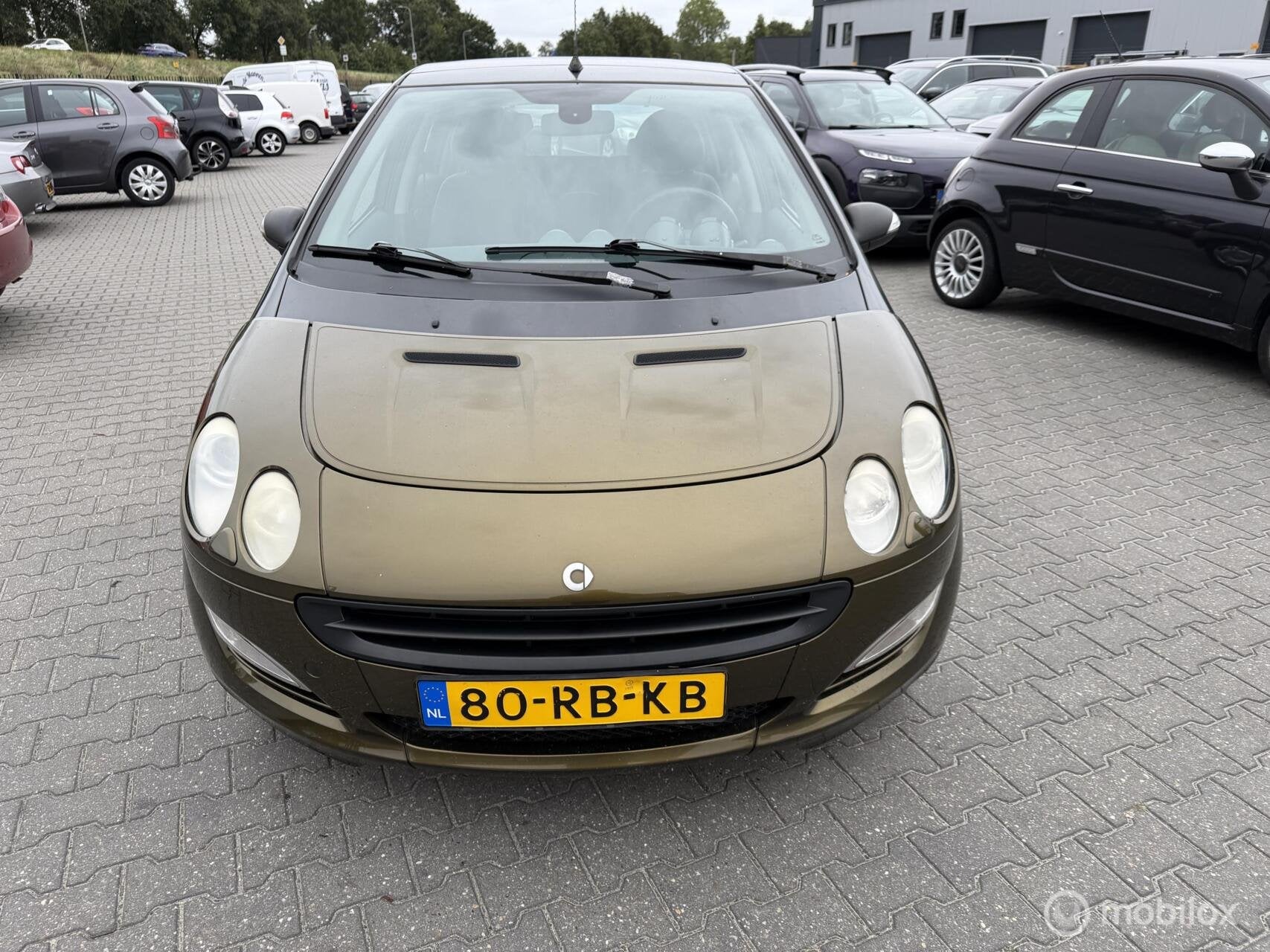 Smart forfour 1.1 passion pano dak, Auto's, Voorwielaandrijving, Stof, Zwart, Origineel Nederlands