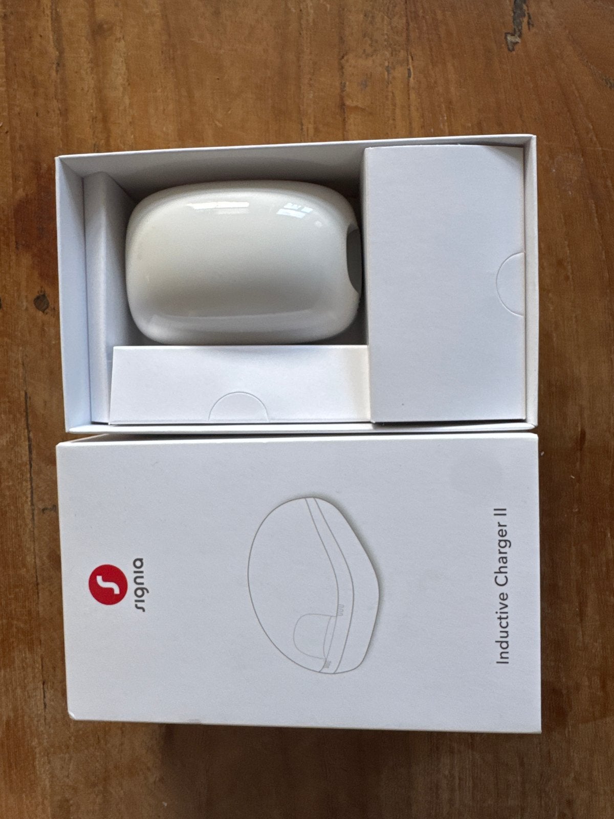 Signia Inductive Charger II voor hoortoestellen, Diversen, Verpleegmiddelen, Ophalen of Verzenden, Gebruikt