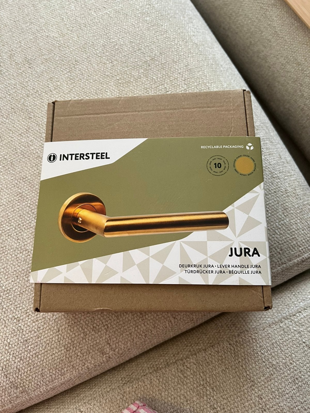 Jura deurbeslag messing, Doe-het-zelf en Verbouw, Metalen, Ophalen of Verzenden, Nieuw, Koper of Messing
