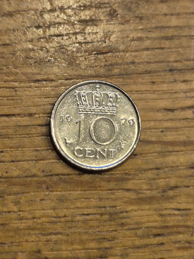 Nederland - 10 Cent 1979, Postzegels en Munten, Munten | Nederland, Verzenden, Koningin Juliana, 10 cent, Losse munt