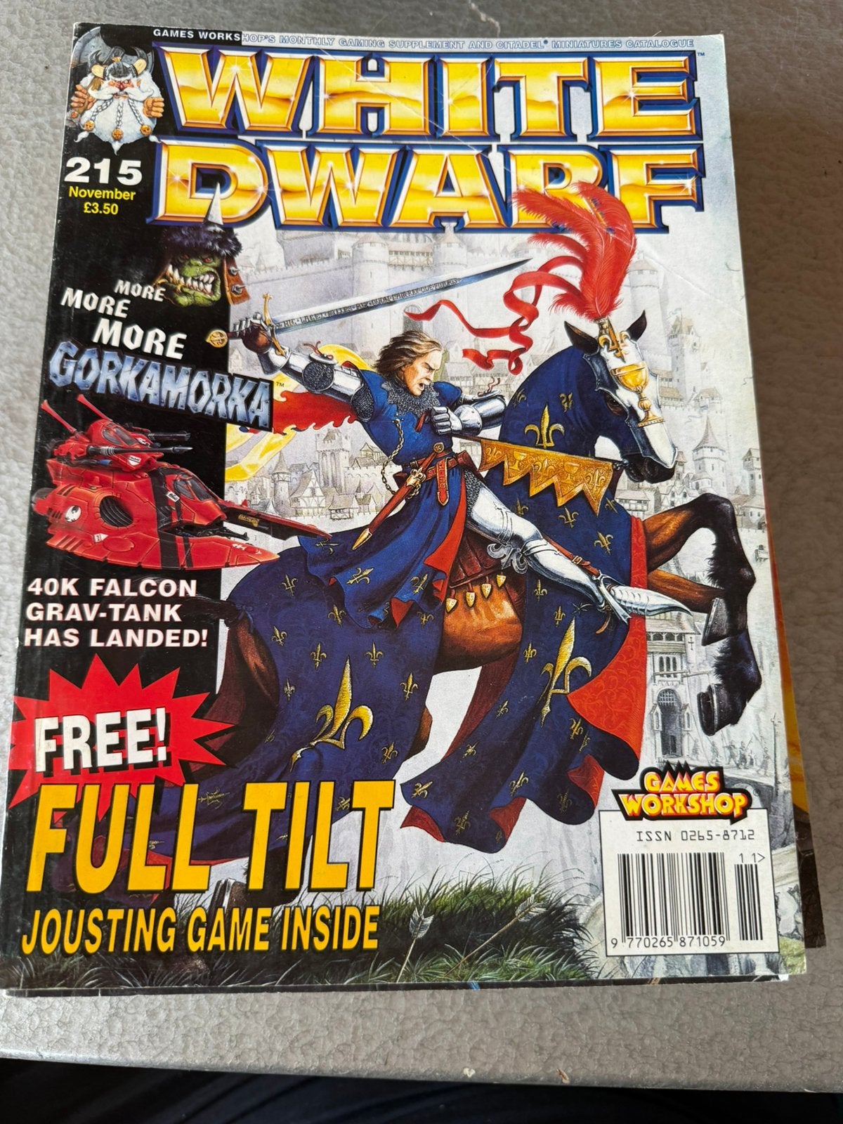 White Dwarf 215 nov 1997, Hobby en Vrije tijd, Wargaming, Ophalen of Verzenden, Gebruikt, Warhammer, Boek of Catalogus