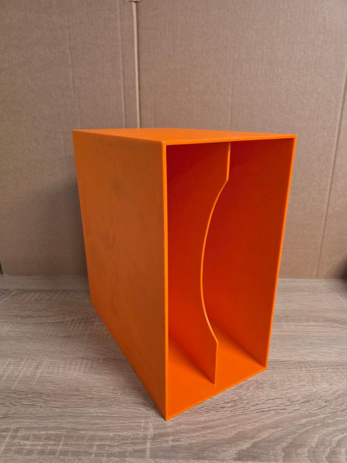 Oranje LP-houder, rek, standaard, vinyl, LP's, Cd's en Dvd's, Vinyl | Overige Vinyl, Ophalen of Verzenden, Zo goed als nieuw