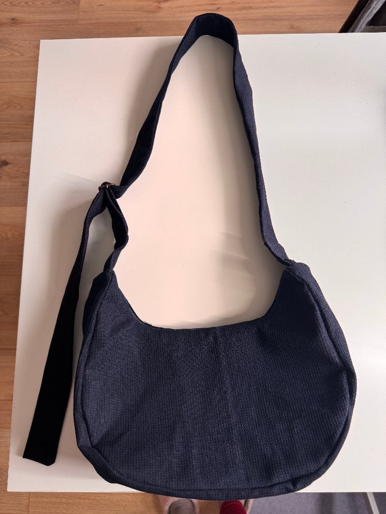 Handmade Midnight Waffle Moon Bag, Verzenden, Nieuw, Blauw, Schoudertasje