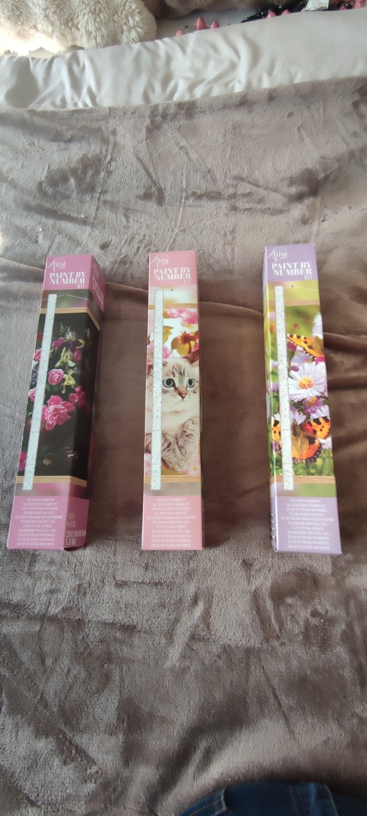 3x Paint by Number pakketten - Nieuw in doos, Ophalen of Verzenden, Nieuw, Schilderen op nummer