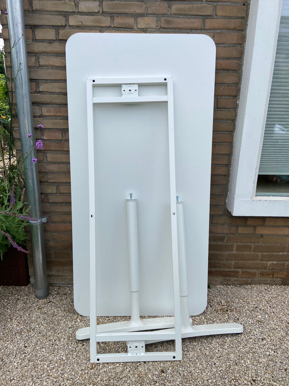Ikea bureau, wit, Huis en Inrichting, Bureaus, Ophalen, Zo goed als nieuw