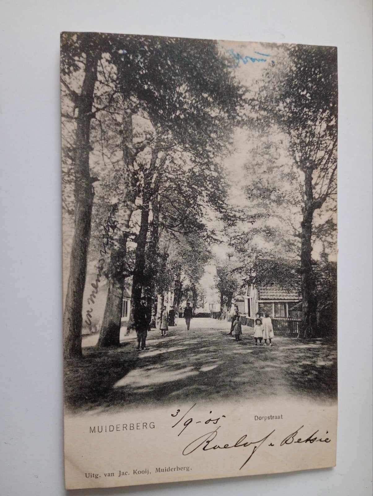 Muiderberg Dorpsstraat 1905, Ophalen of Verzenden, Voor 1920, Gelopen, Noord-Holland