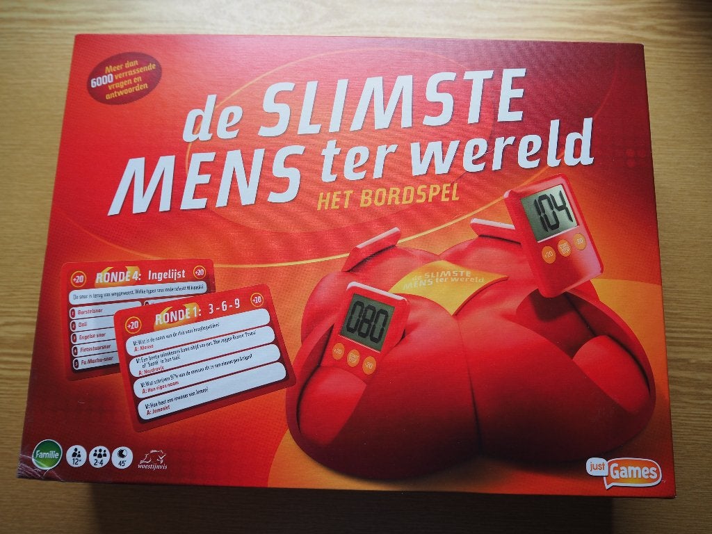 spel "de slimste mens", Ophalen of Verzenden, Minder dan 500 stukjes, Zo goed als nieuw, Overige typen