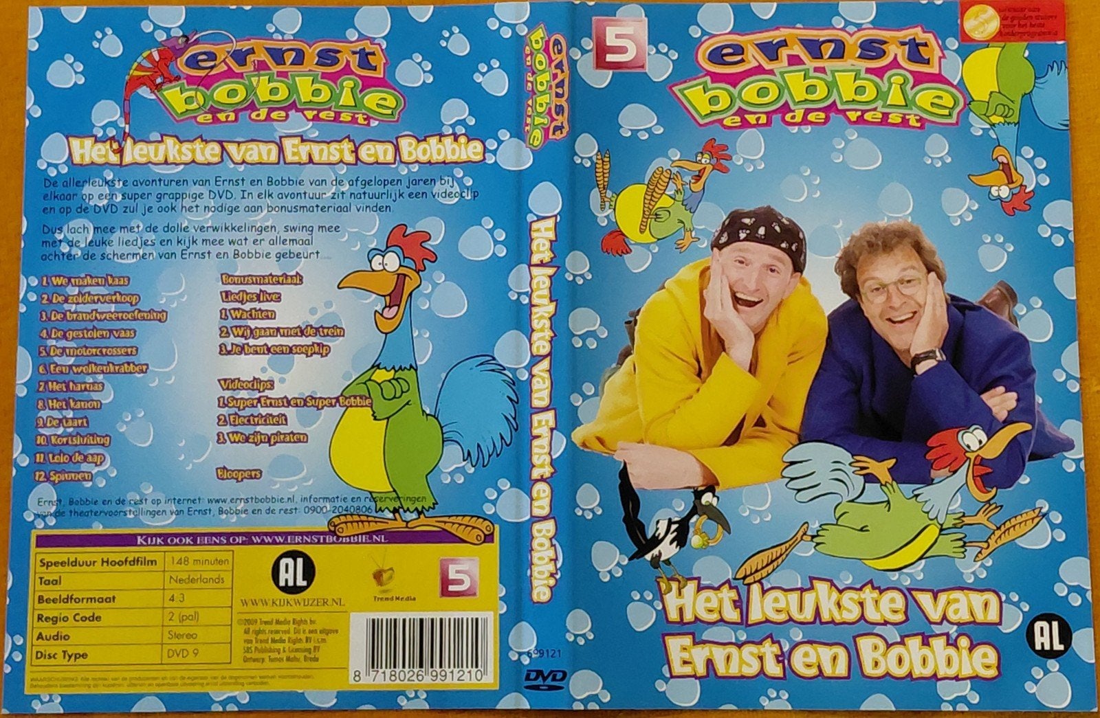 Het leukste van Ernst en Bobbie DVD - Deel 5, Cd's en Dvd's, Alle leeftijden, Tv-serie, Familie, Gebruikt