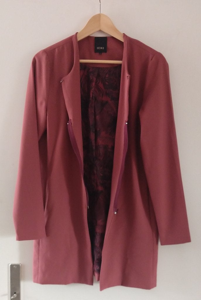 ICHI halflange jas,  maat 36 bruin  volgnr 38, Kleding | Dames, Jasjes, Kostuums en Pakken, Ophalen of Verzenden, Zo goed als nieuw