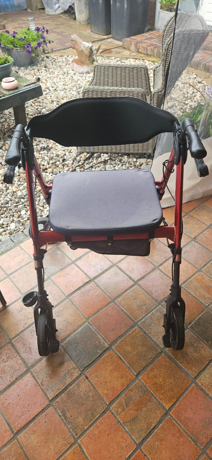 Rollator Goliat tot 200 kg extra breed., Ophalen, Opvouwbaar, Gebruikt