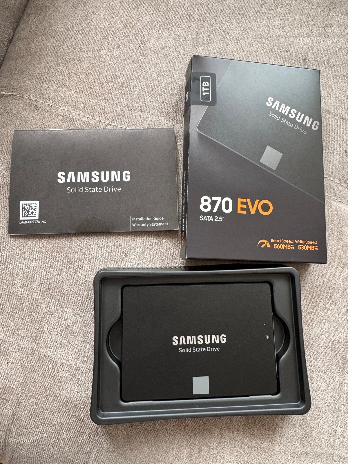 Samsung 870 EVO SSD 1TB  Nieuw!!!, Computers en Software, Harde schijven, Intern, Nieuw, Ophalen of Verzenden, Laptop