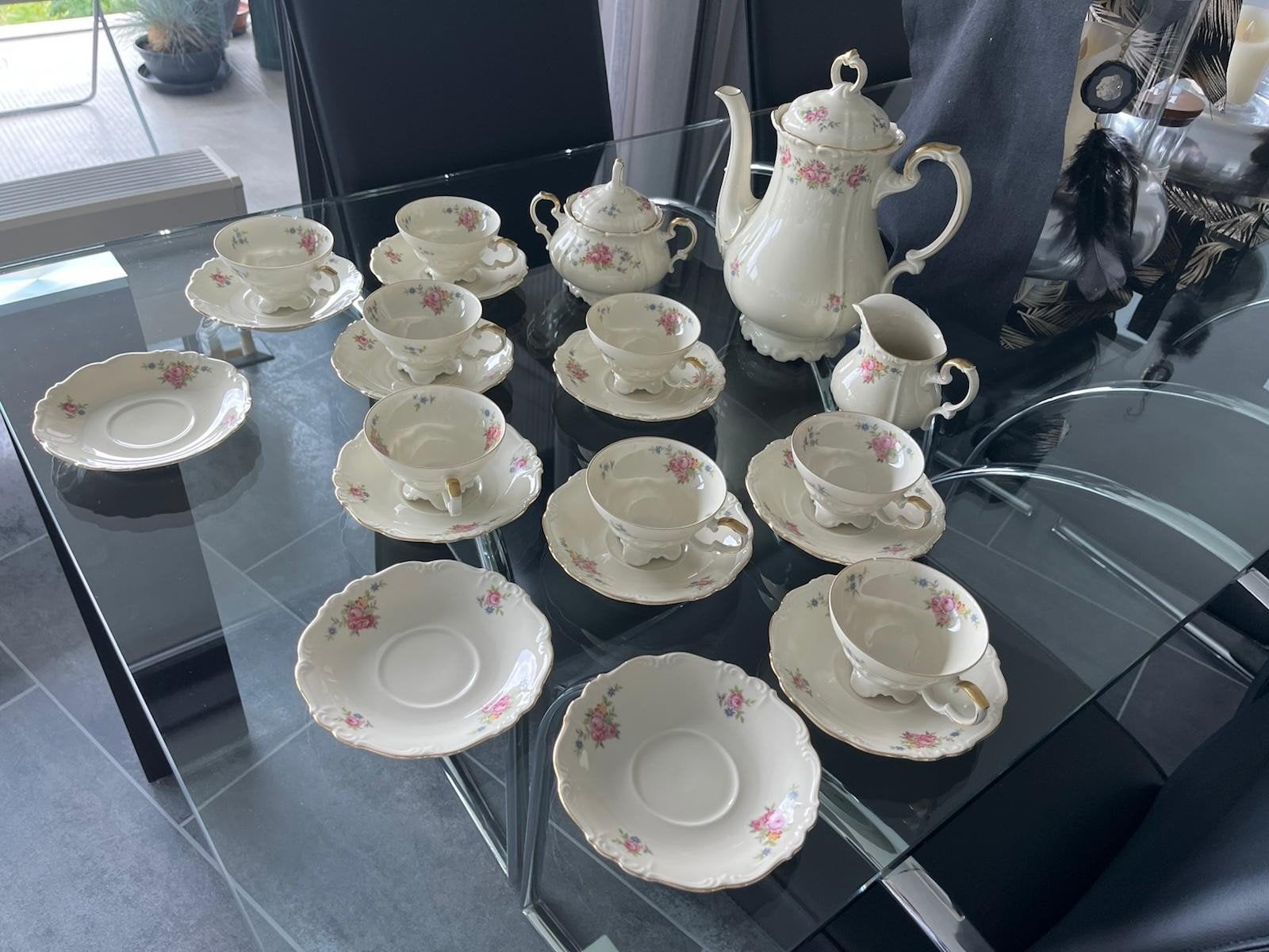 Prachtig Edelstein 1845 Bavaria Porseleinen Servies, Ophalen