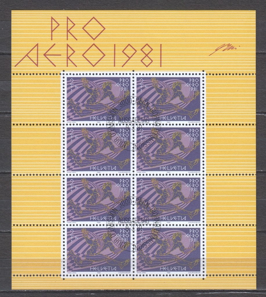 Zwitserland 1981 Pro Aero, Postzegels en Munten, Postzegels | Volle albums en Verzamelingen, Verzenden, Buitenland