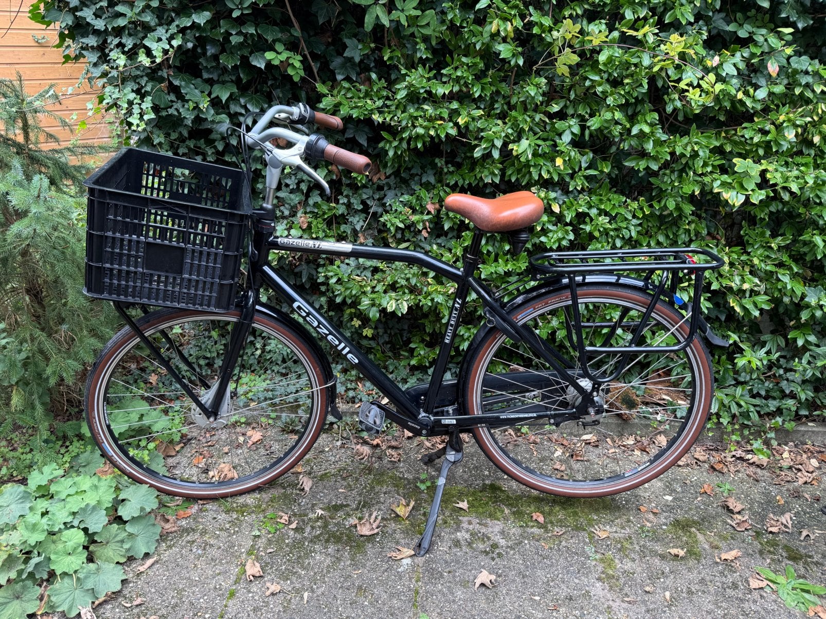 Gazelle Heavy Duty met krat, 54cm, 7 versnellingen, Fietsen en Brommers, Ophalen, Versnellingen, Zo goed als nieuw, Gazelle