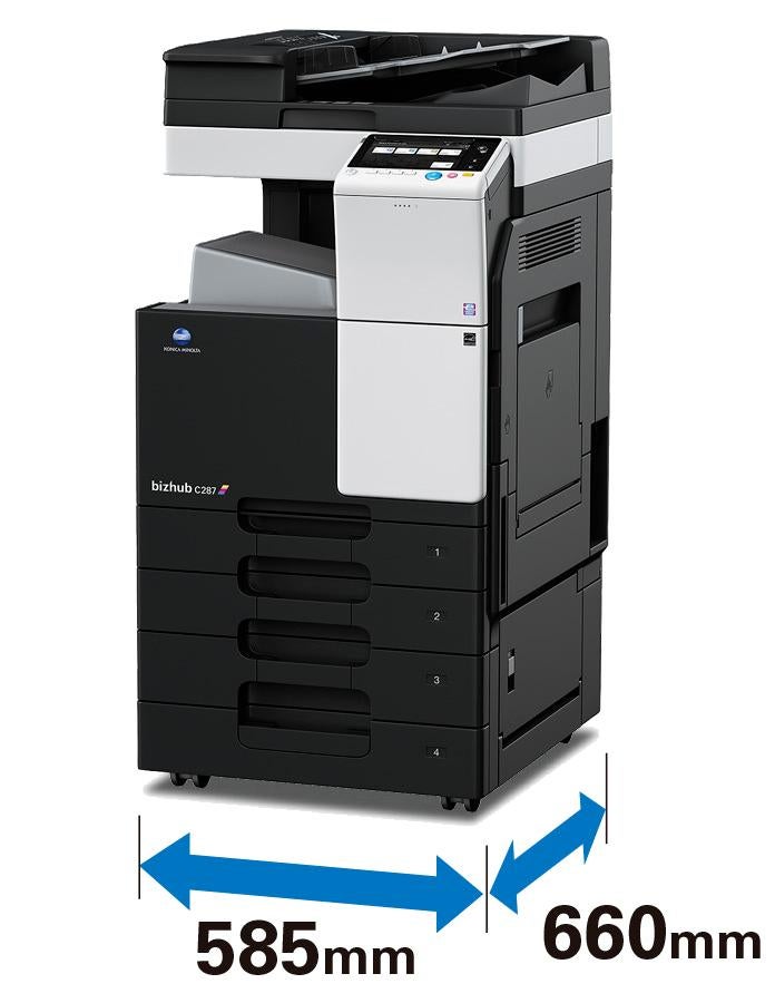 Konica Minolta Bizhub C227 A3 kleurensysteem (4 lades), Gebruikt, All-in-one, Bizhub, Konica Minolta