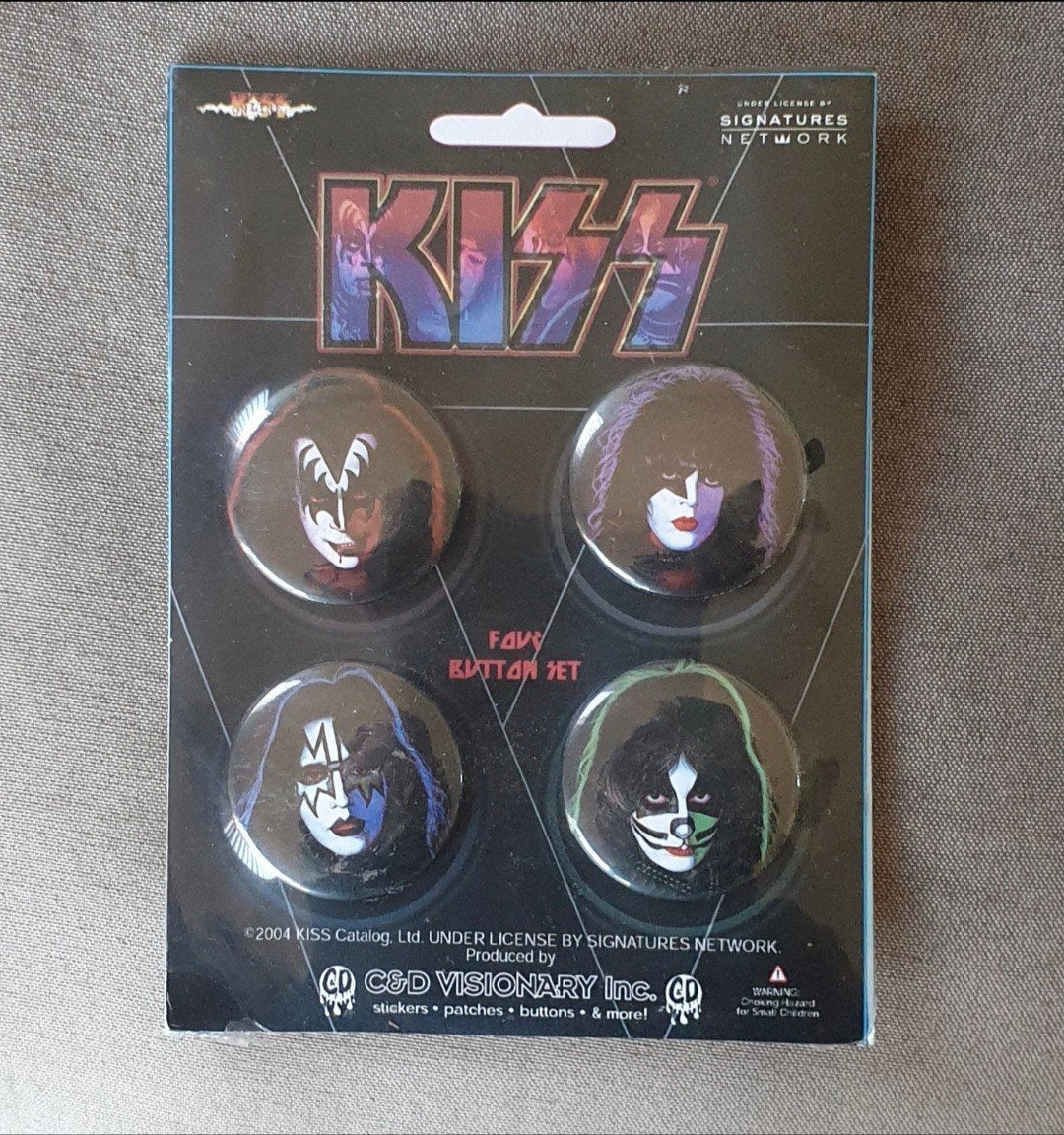 KISS SOLO ALBUM BUTTONS, Ophalen of Verzenden, Nieuw, Overige typen