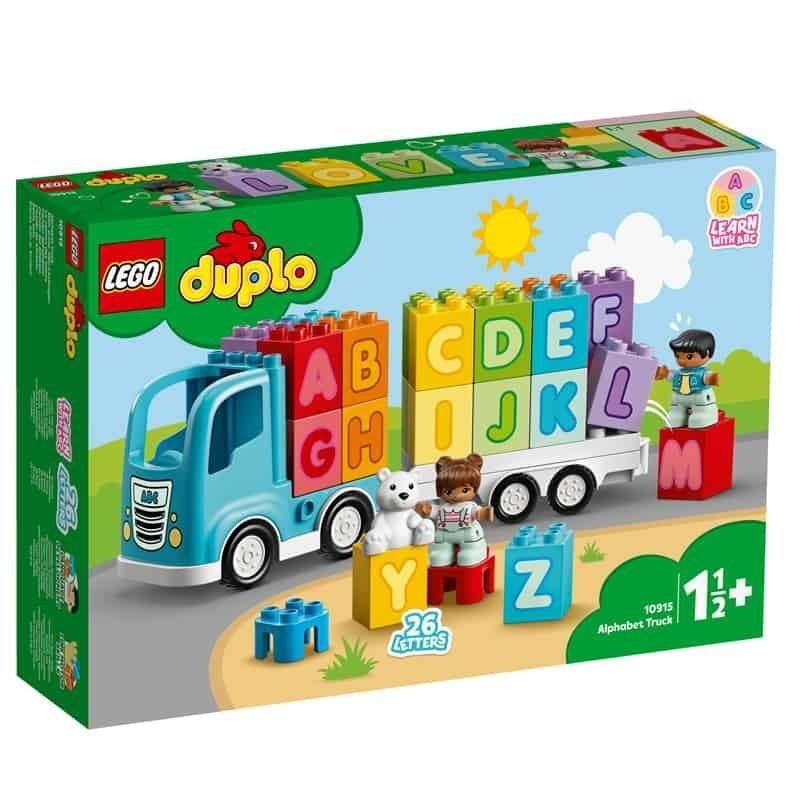 LEGO DUPLO 10915 Alfabet Vrachtwagen, Compleet, Overige thema's, Ophalen of Verzenden, Zo goed als nieuw
