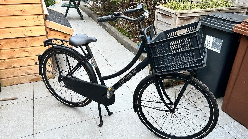 Transportfiets Cortina Jet Black Matt maat 50